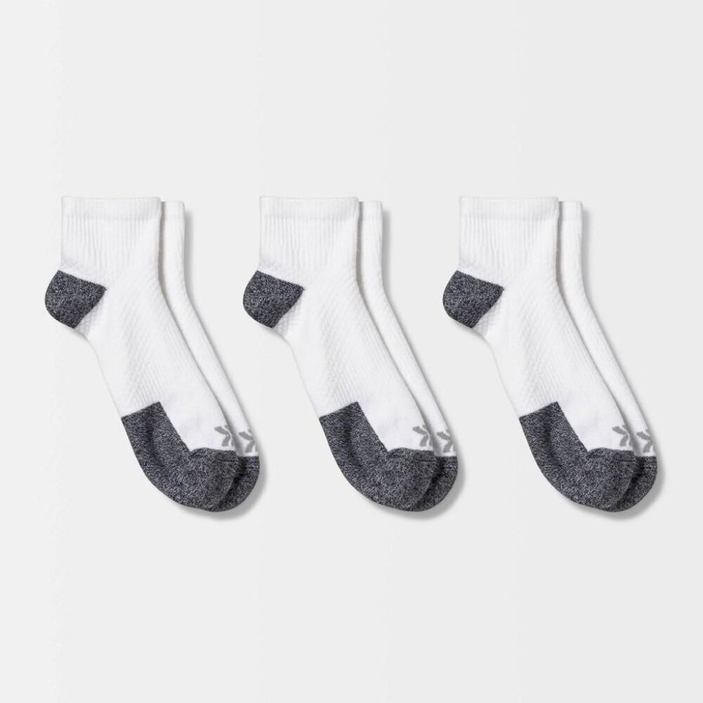 All in Motion Men's Active Ankle Socks 3pk Size 6-12 - Picture 2 of 12